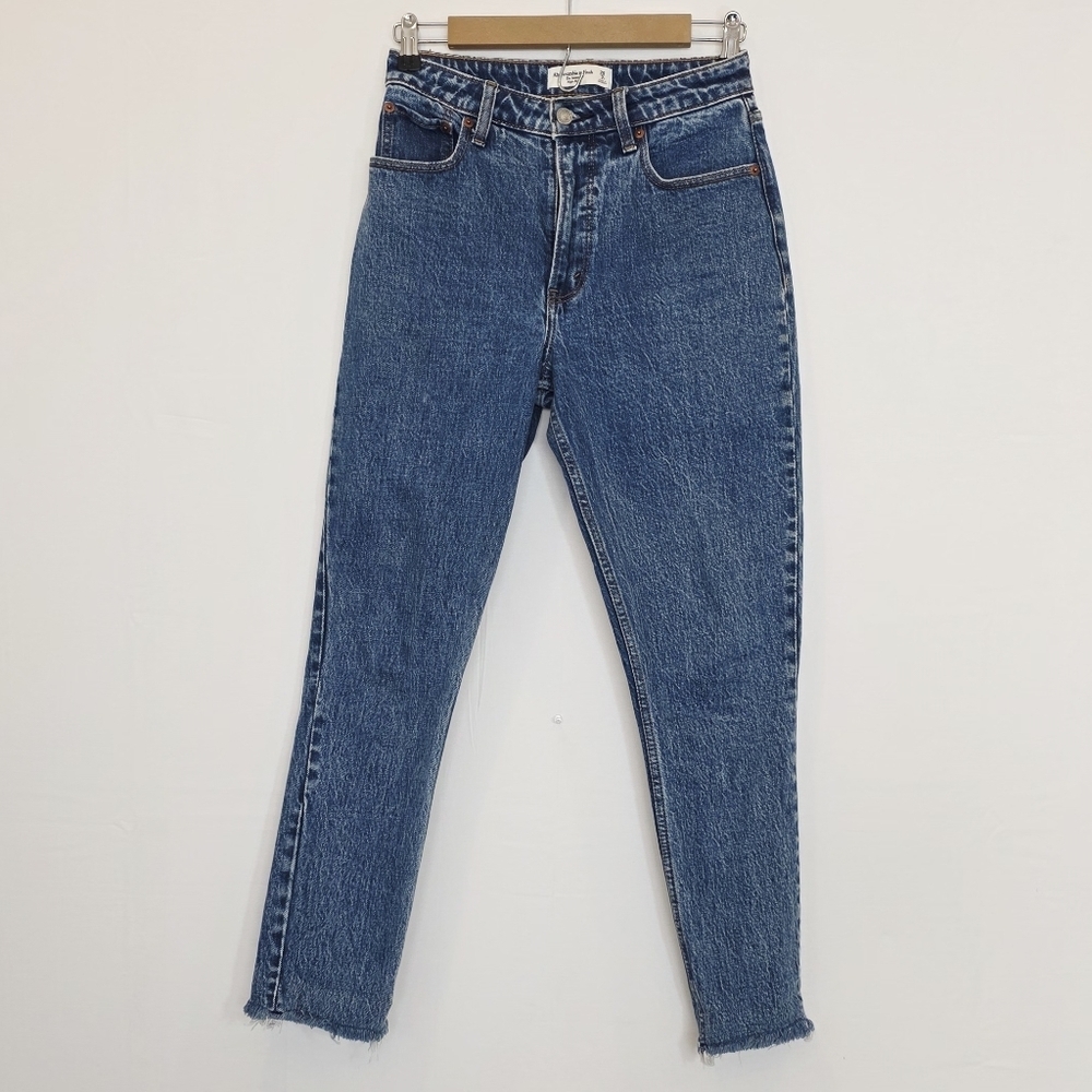 Abercrombie And Fitch The Skinny High Rise Curve Love Women's Blue Jeans Size 2R